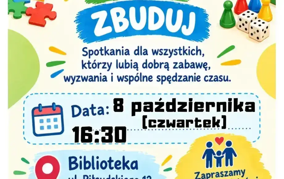 Rodzinne Spotkanie w Bibliotece - Zabawa i Budowanie