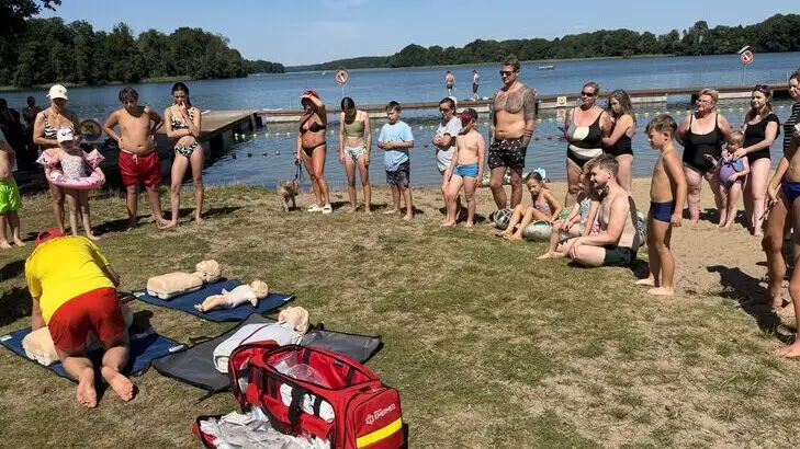 Pokazy ratownictwa wodnego i pierwszej pomocy w powiecie drawskim