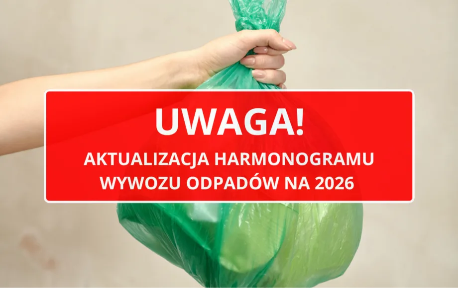 Zaktualizowany harmonogram odbioru odpadów na 2026 rok