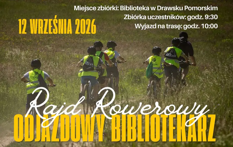 Rajd rowerowy 'Odjazdowy Bibliotekarz' na Pojezierzu Drawskim - zapisy rozpoczęte