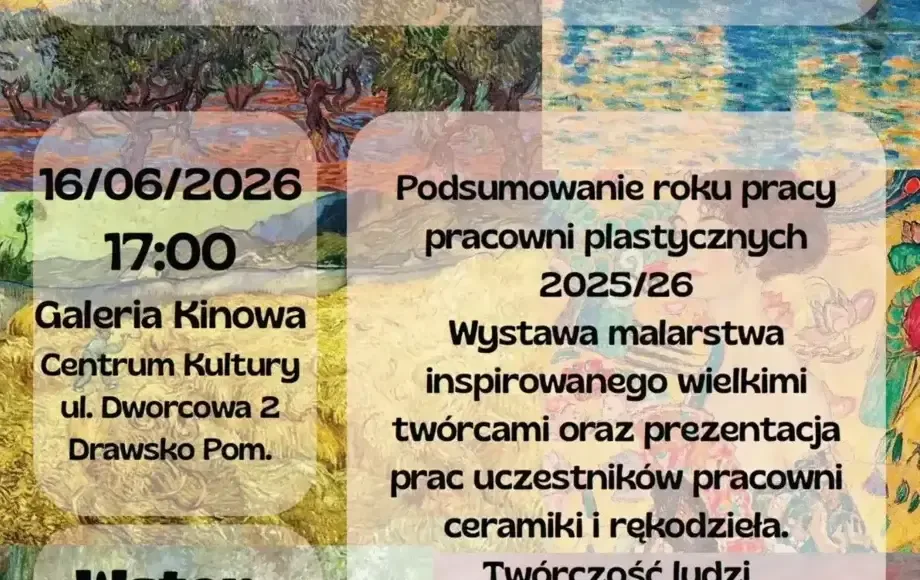 Wernisaż wystawy 'Inspiracje i Kreacje' w Drawsku Pomorskim