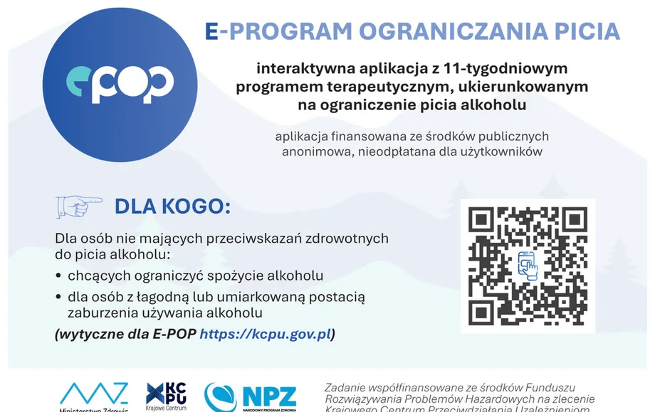 E-program terapeutyczny ograniczający picie alkoholu