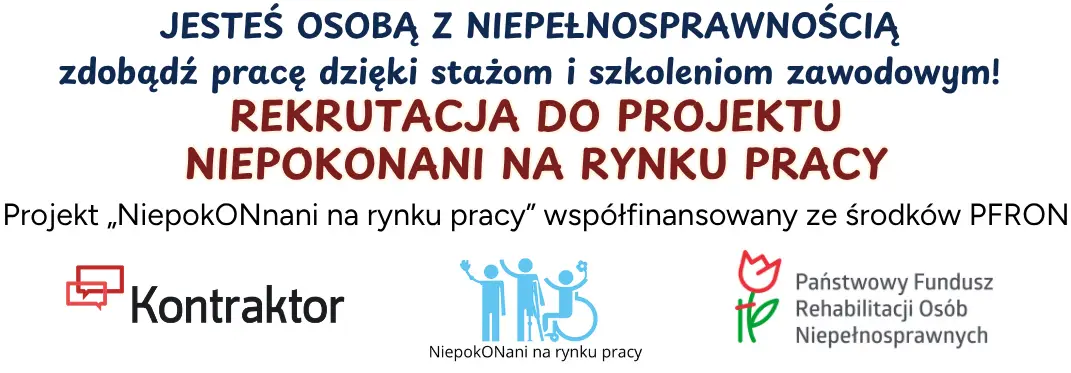 Rekrutacja do projektu 'NiepokONani na rynku pracy'