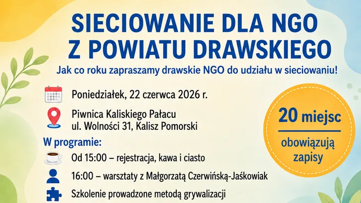 Spotkanie sieciujące NGO w Kaliszu Pomorskim 22 czerwca