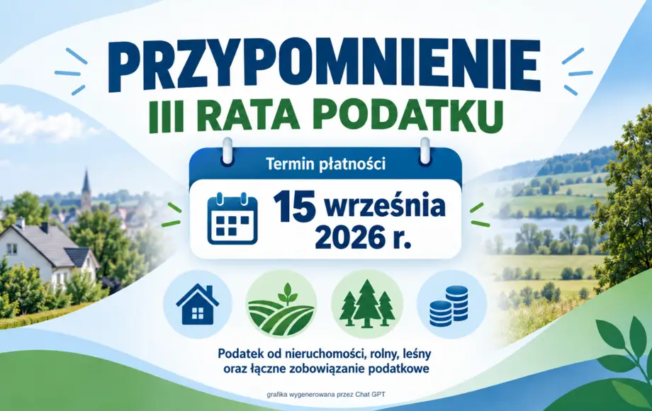 Termin płatności trzeciej raty podatku w Drawsku Pomorskim
