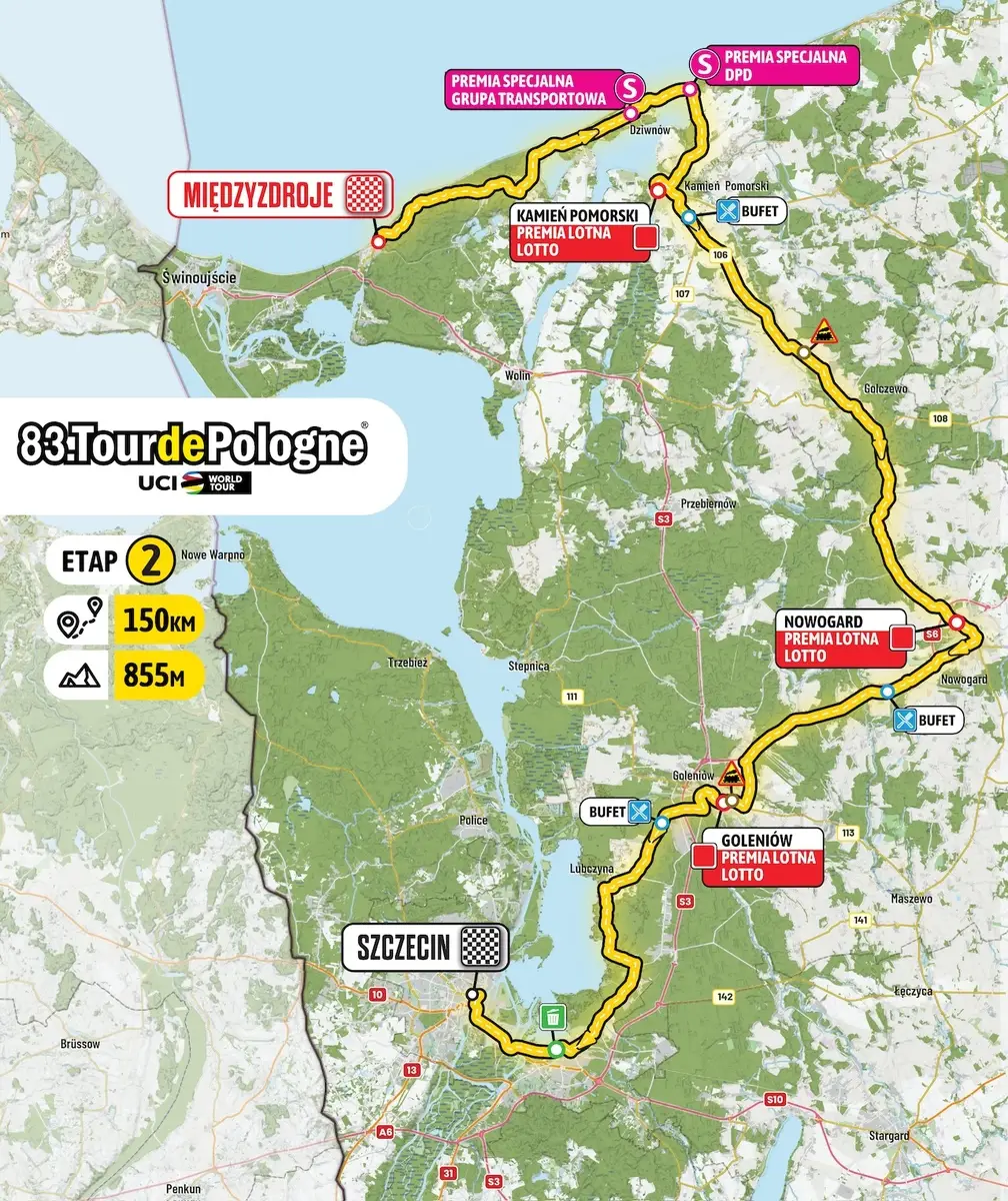 Tour de Pologne przejedzie przez województwo zachodniopomorskie